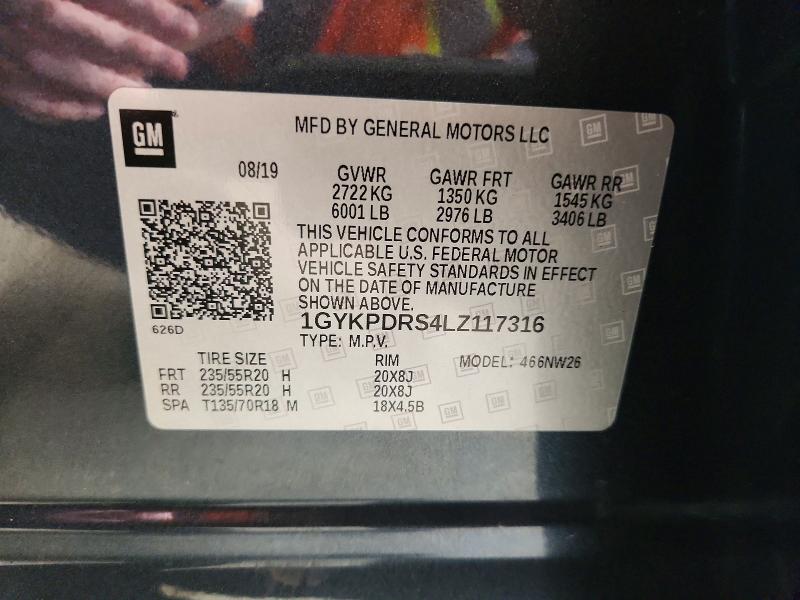 Aukcja sprzedaży 2020 Cadillac Xt6, vin: 1GYKPDRS4LZ117316, numer aukcji: 51517246