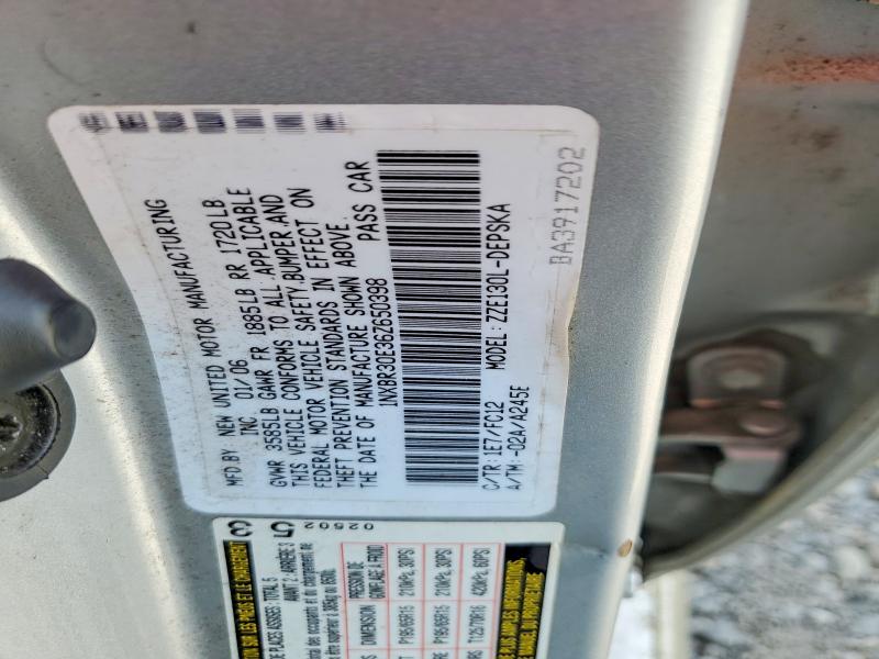 Продаж на аукціоні авто 2006 Toyota Corolla, vin: 1NXBR30E36Z650398, номер лоту: 50753736