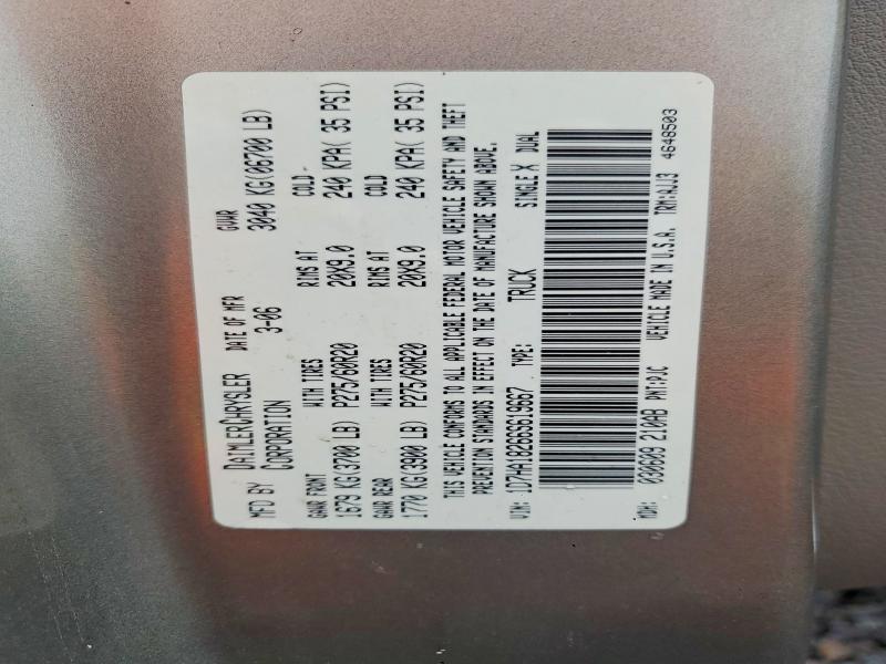 48158776 :رقم المزاد ، 1D7HA18266S619667 vin ، 2006 Dodge Ram 1500 مزاد بيع