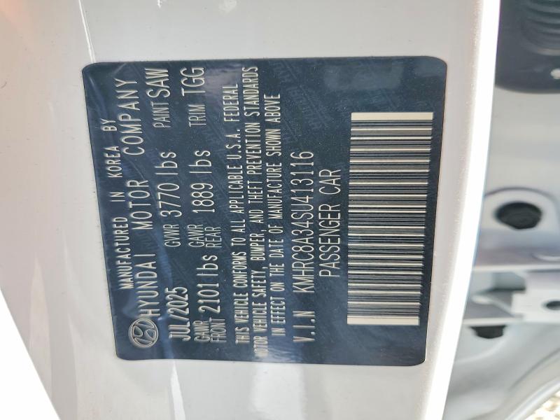48922596 :رقم المزاد ، KMHRC8A34SU413116 vin ، 2025 Hyundai Venue مزاد بيع