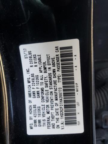 2017 Honda Accord მანქანა იყიდება აუქციონზე, vin: 1HGCR2F31HA268773, აუქციონის ნომერი: 47942966