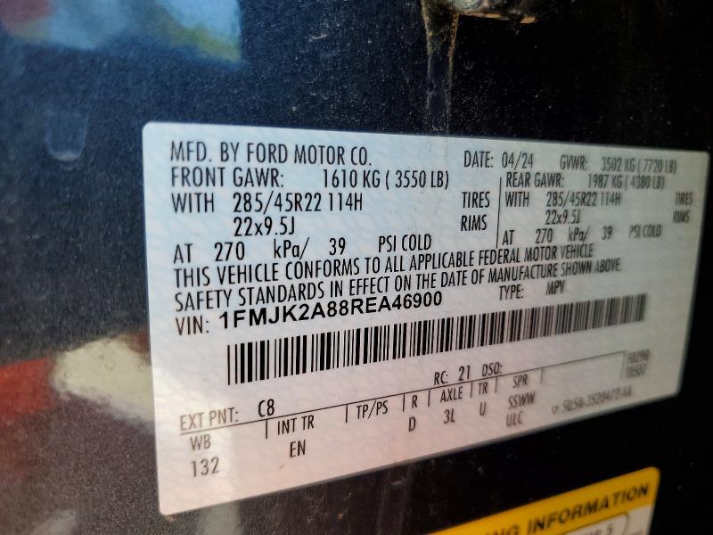 Продаж на аукціоні авто 2024 Ford Expedition, vin: 1FMJK2A88REA46900, номер лоту: 50829786