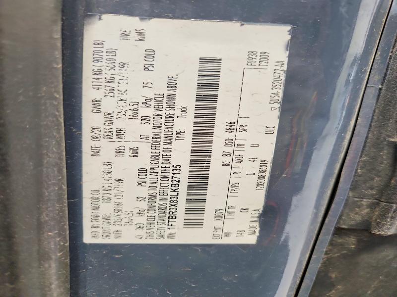 Продажа на аукционе авто 2020 Ford Transit, vin: 1FTBR3X83LKB27135, номер лота: 50740036