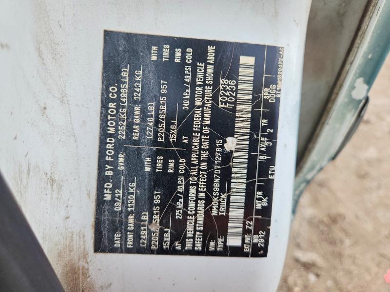 48788696 :رقم المزاد ، NM0KS9BN7DT127815 vin ، 2013 Ford Transit Connect مزاد بيع