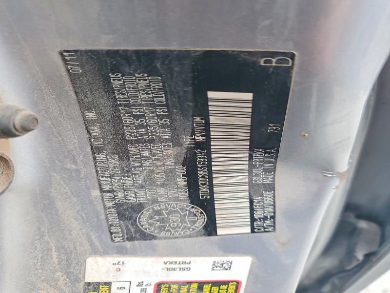 50673136 :رقم المزاد ، 5TDKK3DC8BS159342 vin ، 2011 Toyota Sienna مزاد بيع