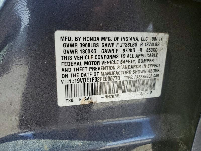 Aukcja sprzedaży 2015 Acura Ilx, vin: 19VDE1F32FE005770, numer aukcji: 50856106