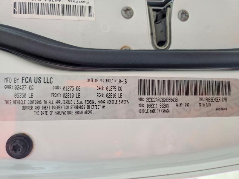 Aukcja sprzedaży 2016 Chrysler 300, vin: 2C3CCARG3GH358438, numer aukcji: 48584466