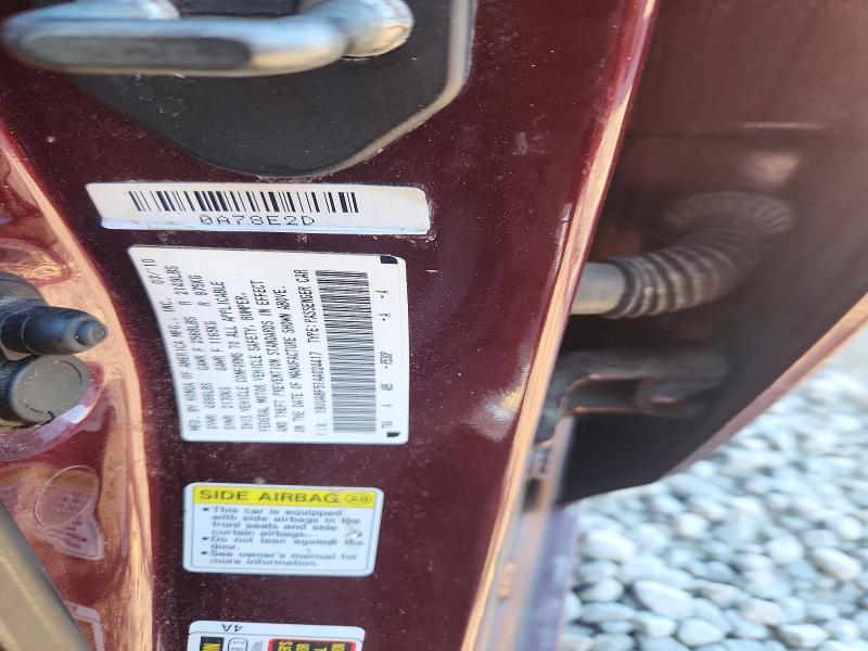 Aukcja sprzedaży 2010 Acura Tl, vin: 19UUA8F51AA024417, numer aukcji: 48985046