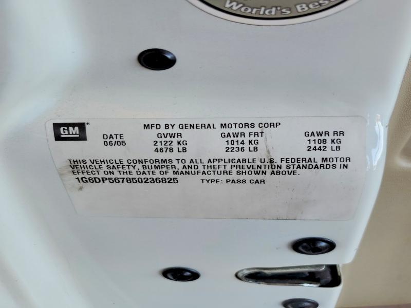 Auction sale of the 2005 Cadillac Cts, vin: 1G6DP567850236825, lot number: 48498716