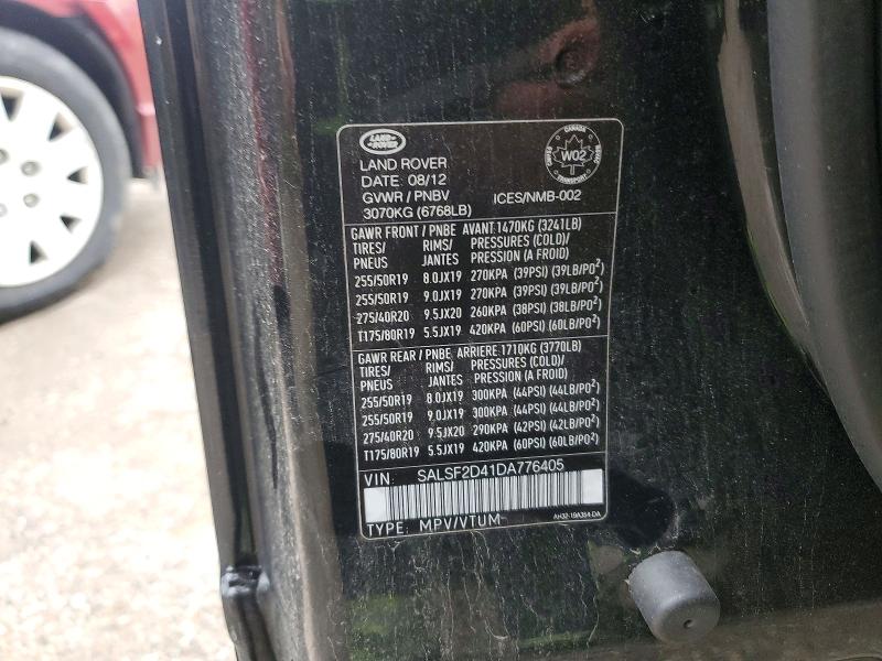 Продаж на аукціоні авто 2013 Land Rover Range Rover Sport, vin: SALSF2D41DA776405, номер лоту: 50900266
