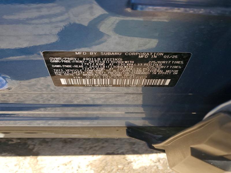 Aukcja sprzedaży 2025 Subaru Forester, vin: JF2SLDDC5SH545662, numer aukcji: 51334276