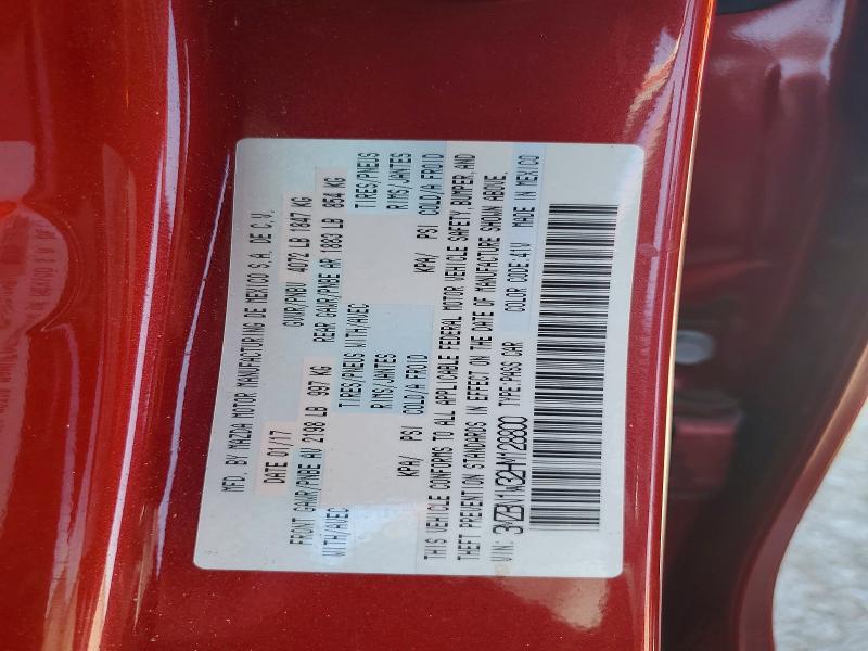 51447936 :رقم المزاد ، 3MZBN1W32HM128800 vin ، 2017 Mazda 3 مزاد بيع