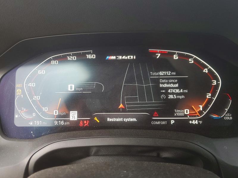 2020 Bmw M340xi მანქანა იყიდება აუქციონზე, vin: WBA5U9C07LA380282, აუქციონის ნომერი: 48296406