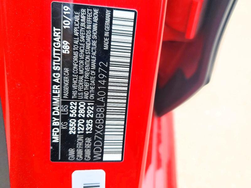 Продажа на аукционе авто 2020 Mercedes-benz Amg Gt, vin: WDD7X6BB8LA014972, номер лота: 45865556