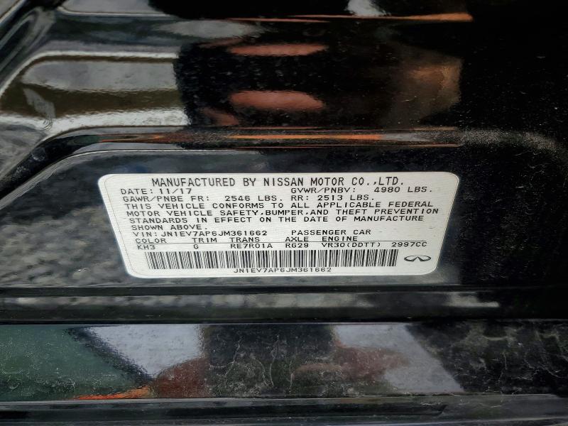 49980136 :رقم المزاد ، JN1EV7AP6JM361662 vin ، 2018 Infiniti Q50 مزاد بيع