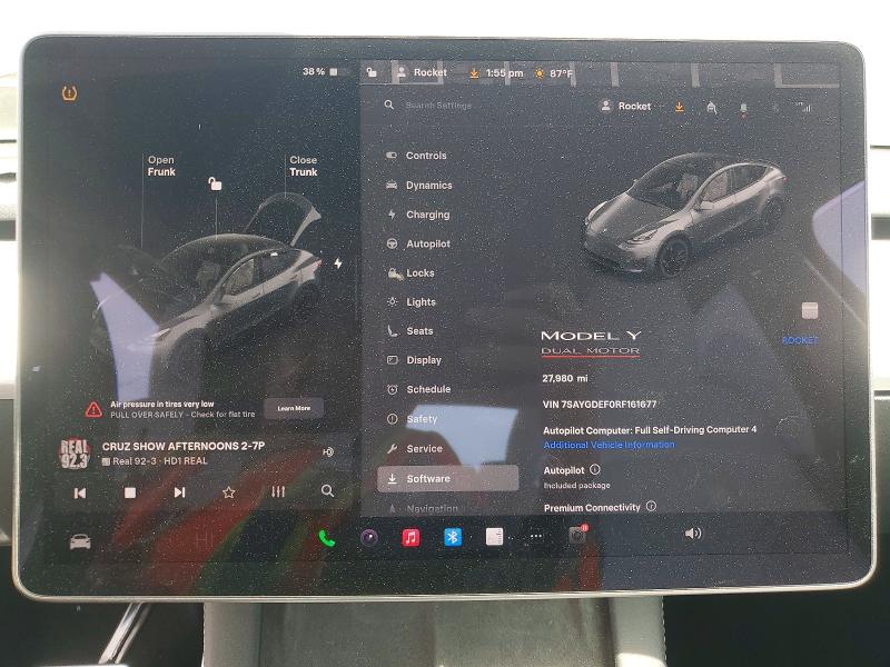 48673506 :رقم المزاد ، 7SAYGDEF0RF161677 vin ، 2024 Tesla Model Y مزاد بيع