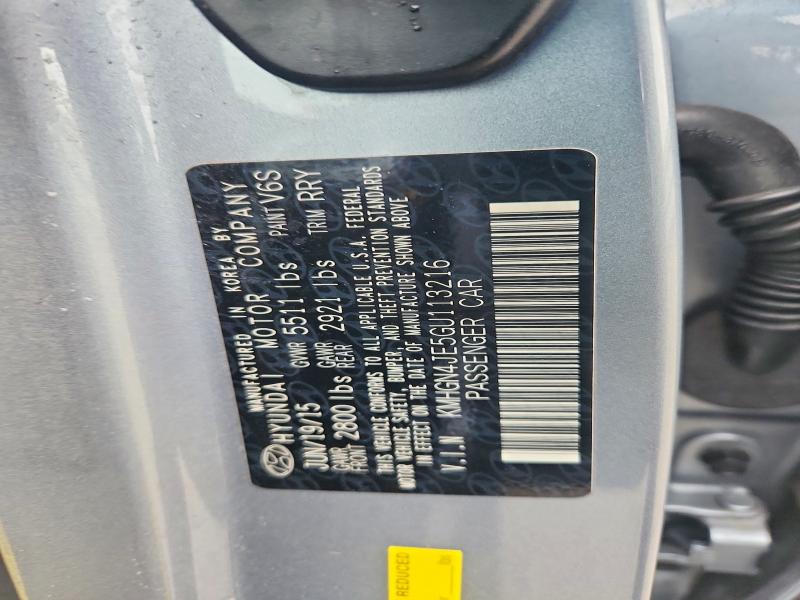 Aukcja sprzedaży 2016 Hyundai Genesis, vin: KMHGN4JE5GU113216, numer aukcji: 49495846