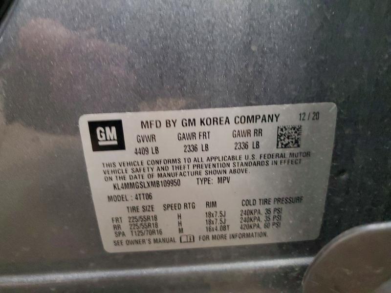 Продаж на аукціоні авто 2021 Buick Encore Gx, vin: KL4MMGSLXMB109950, номер лоту: 51845386