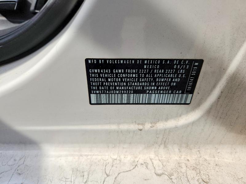 Aukcja sprzedaży 2013 Volkswagen Jetta, vin: 3VW5T7AJ8DM299220, numer aukcji: 49939266