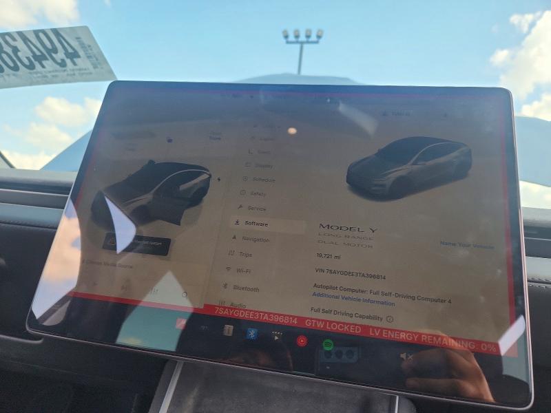 Aukcja sprzedaży 2026 Tesla Model Y, vin: 7SAYGDEE3TA396814, numer aukcji: 49438986
