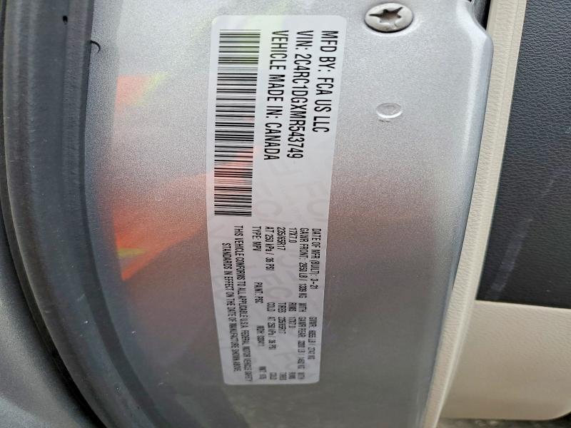 Продажа на аукционе авто 2021 Chrysler Voyager, vin: 2C4RC1DGXMR543749, номер лота: 49989186