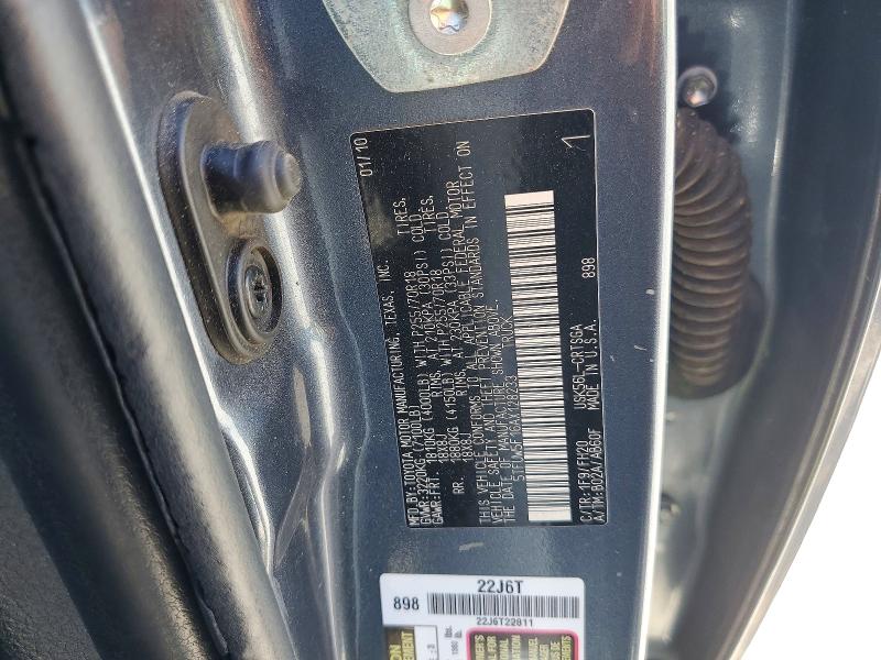 Продажа на аукционе авто 2010 Toyota Tundra, vin: 5TFUW5F16AX128233, номер лота: 50226516