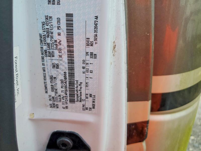 49599386 :رقم المزاد ، 1FDXE4FS0BDA16688 vin ، 2011 Ford Unknown مزاد بيع