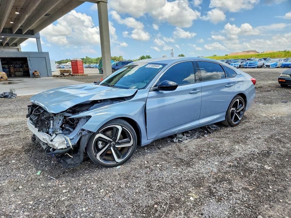2022 Honda Accord მანქანა იყიდება აუქციონზე, vin: 1HGCV1F33NA087143, აუქციონის ნომერი: 51168846