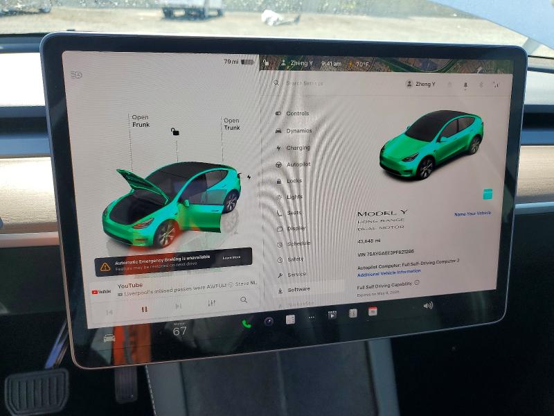 Aukcja sprzedaży 2023 Tesla Model Y, vin: 7SAYGAEE3PF621286, numer aukcji: 49754196
