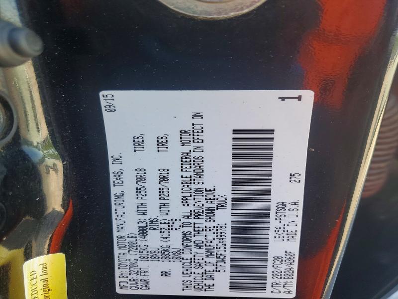 Aukcja sprzedaży 2016 Toyota Tundra, vin: 5TFDW5F15GX499781, numer aukcji: 49907336