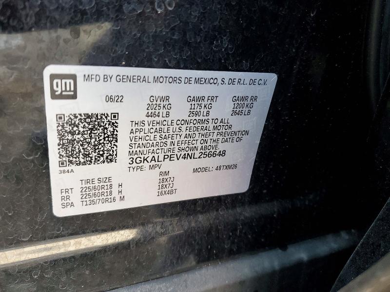 Продажа на аукционе авто 2022 Gmc Terrain, vin: 3GKALPEV4NL256648, номер лота: 49781396