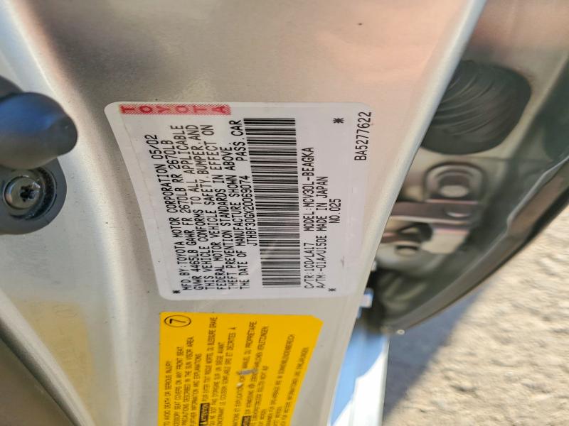 Продаж на аукціоні авто 2002 Lexus Es 300, vin: JTHBF30GX20069074, номер лоту: 49030756