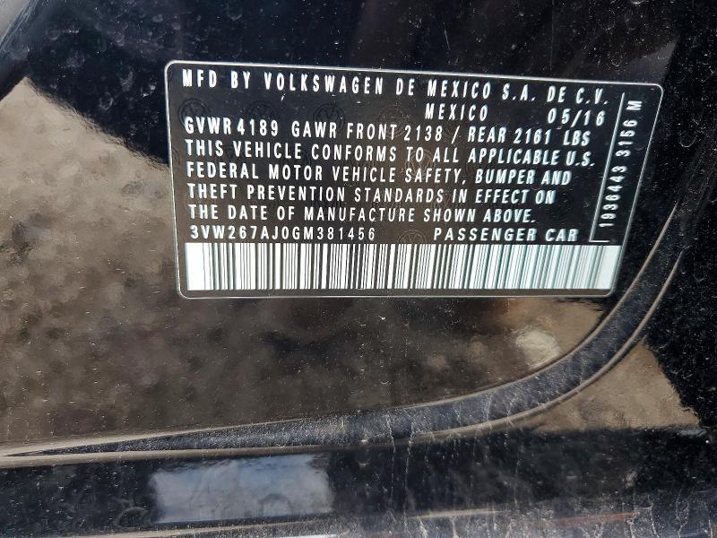Продаж на аукціоні авто 2016 Volkswagen Jetta, vin: 3VW267AJ0GM381456, номер лоту: 49652246