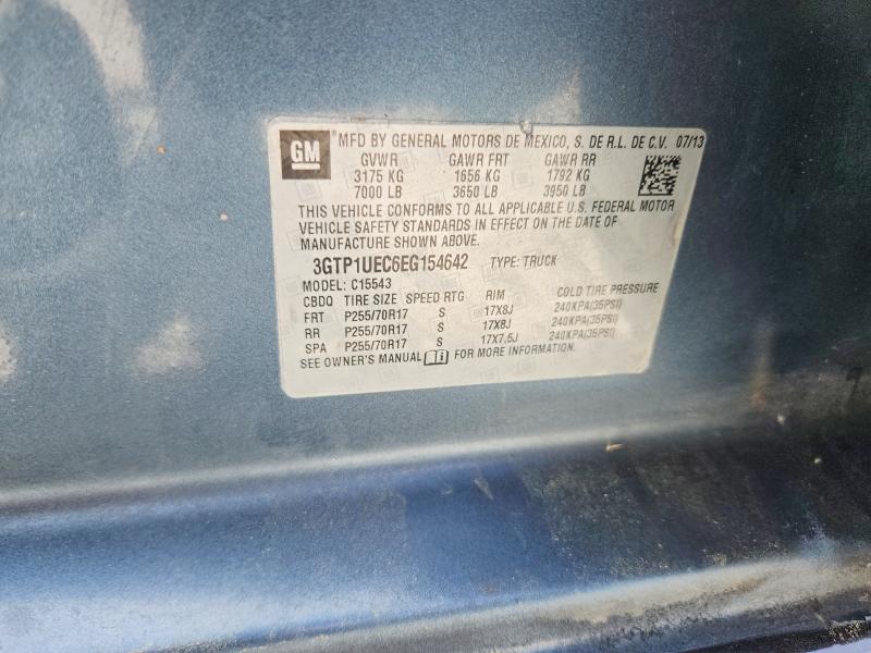 Aukcja sprzedaży 2014 Gmc Sierra, vin: 3GTP1UEC6EG154642, numer aukcji: 49733676