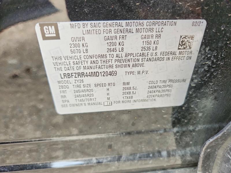 Aukcja sprzedaży 2021 Buick Envision, vin: LRBFZRR44MD120469, numer aukcji: 50048966