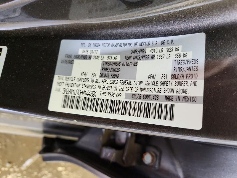 Aukcja sprzedaży 2017 Mazda 3, vin: 3MZBN1U76HM144391, numer aukcji: 48055916