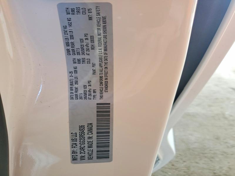 49135556 :رقم المزاد ، 2C4RC1GG3SR564936 vin ، 2025 Chrysler Pacifica مزاد بيع