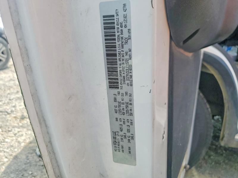 49486966 :رقم المزاد ، 3C6TRVDG3LE115721 vin ، 2020 Ram Promaster 2500 مزاد بيع