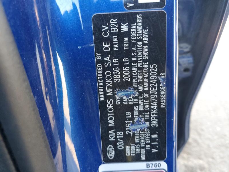 Продажа на аукционе авто 2018 Kia Forte, vin: 3KPFK4A79JE249025, номер лота: 48952586