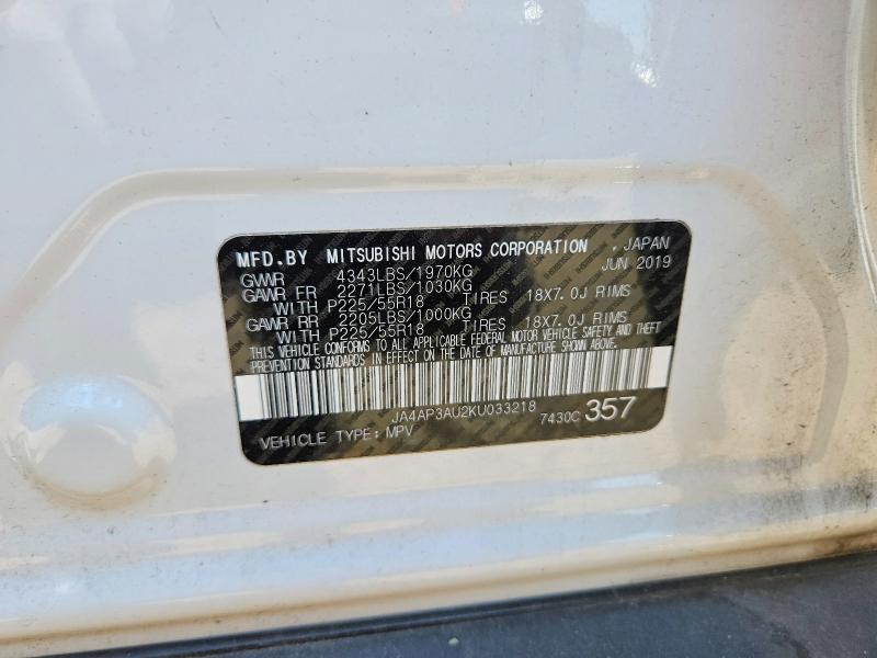 Aukcja sprzedaży 2019 Mitsubishi Outlander Sport, vin: JA4AP3AU2KU033218, numer aukcji: 48811676