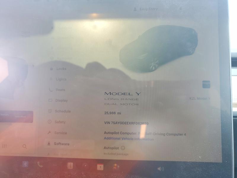 Aukcja sprzedaży 2024 Tesla Model Y, vin: 7SAYGDEEXRF062629, numer aukcji: 48580296