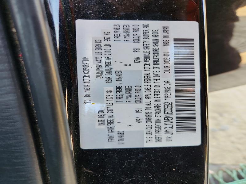 Aukcja sprzedaży 2021 Mazda 6, vin: JM1GL1VM5M1600682, numer aukcji: 77827475