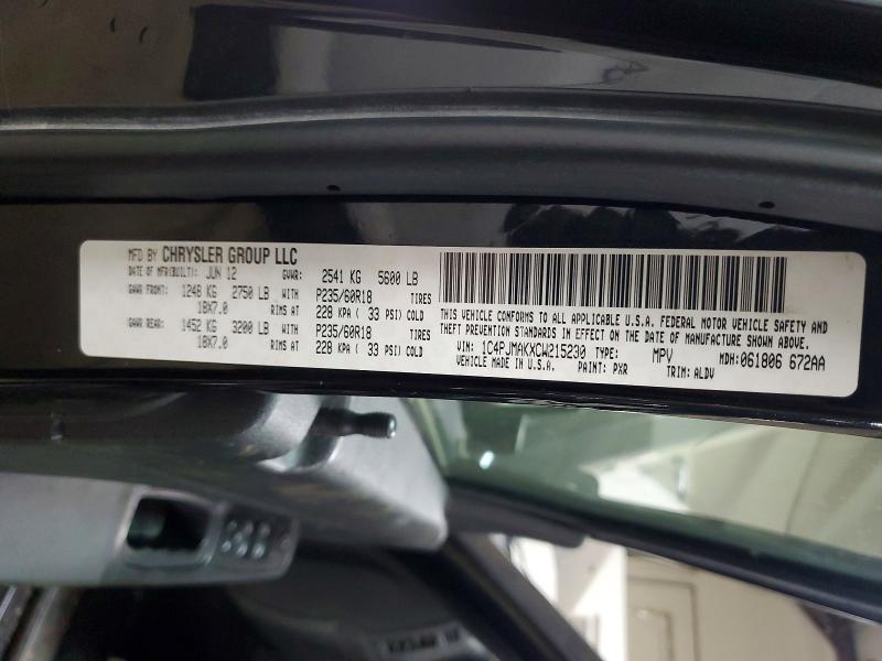 Продажа на аукционе авто 2012 Jeep Liberty, vin: 1C4PJMAKXCW215230, номер лота: 50705606