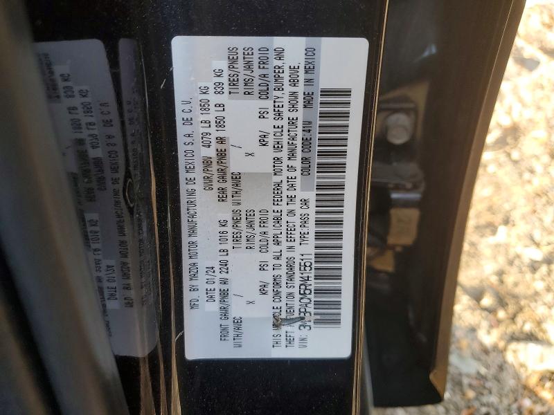 Aukcja sprzedaży 2024 Mazda 3, vin: 3MZBPACM5RM415511, numer aukcji: 50313826