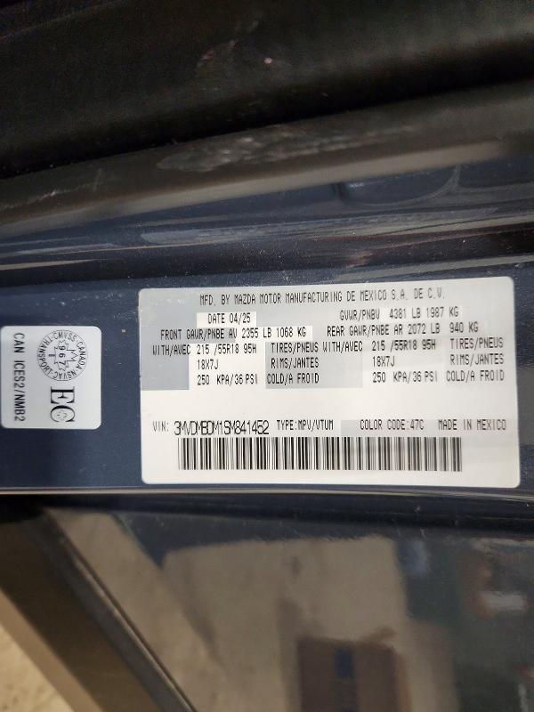 50291786 :رقم المزاد ، 3MVDMBDM1SM841452 vin ، 2025 Mazda Cx-30 مزاد بيع