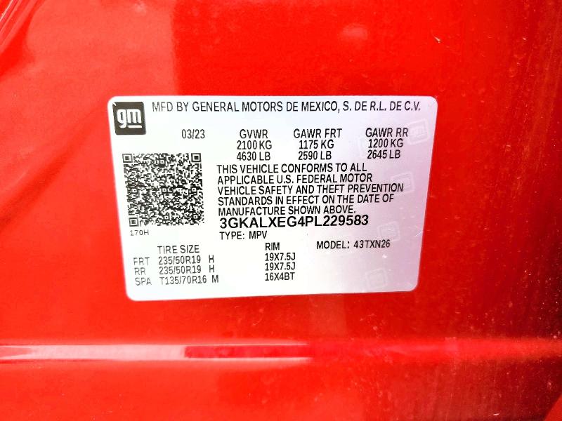 Продажа на аукционе авто 2023 Gmc Terrain, vin: 3GKALXEG4PL229583, номер лота: 51364616