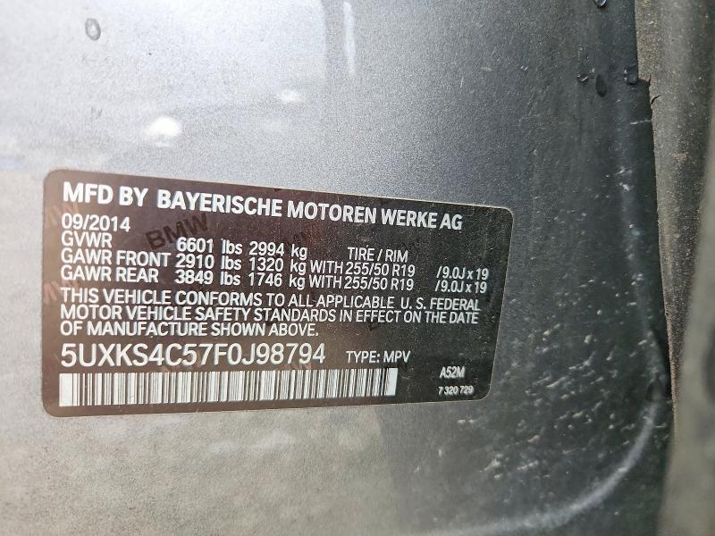 Продажа на аукционе авто 2015 Bmw X5, vin: 5UXKS4C57F0J98794, номер лота: 50269586