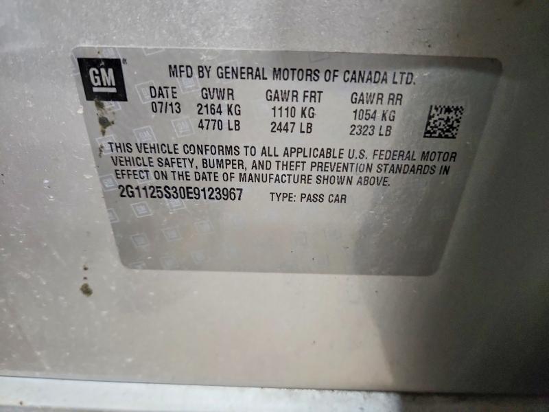 Aukcja sprzedaży 2014 Chevrolet Impala, vin: 2G1125S30E9123967, numer aukcji: 50239516