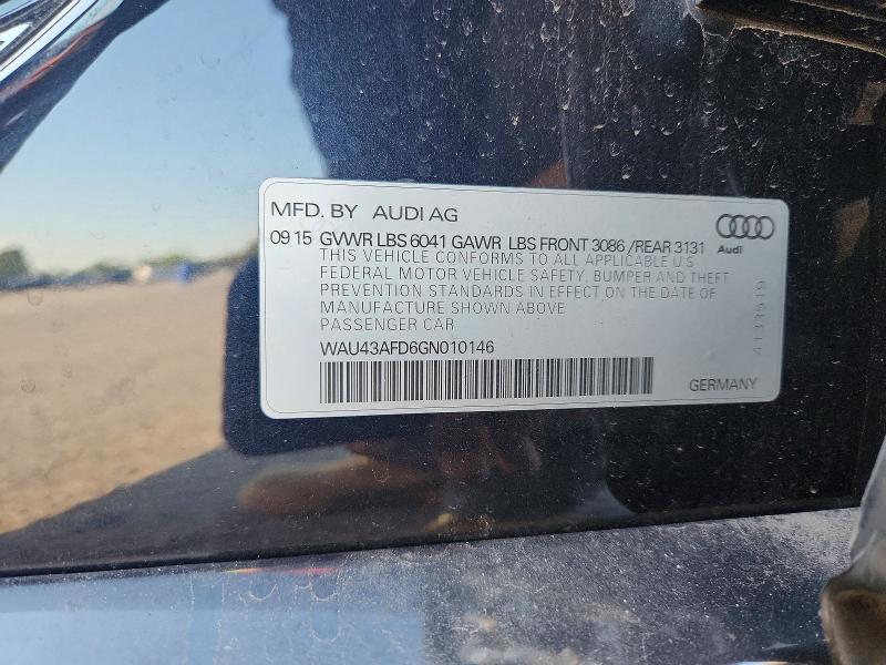 Продаж на аукціоні авто 2016 Audi A8, vin: WAU43AFD6GN010146, номер лоту: 50395116