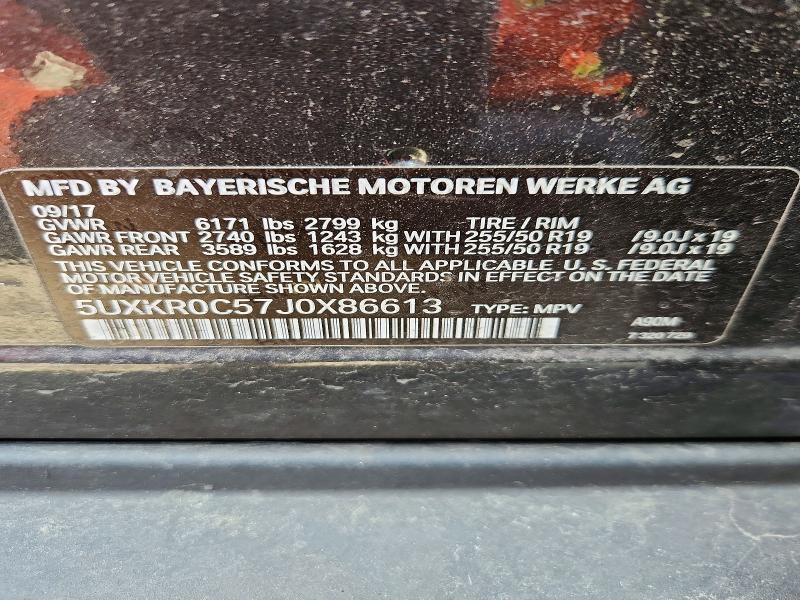 Auction sale of the 2018 Bmw X5, vin: 5UXKR0C57J0X86613, lot number: 47607016